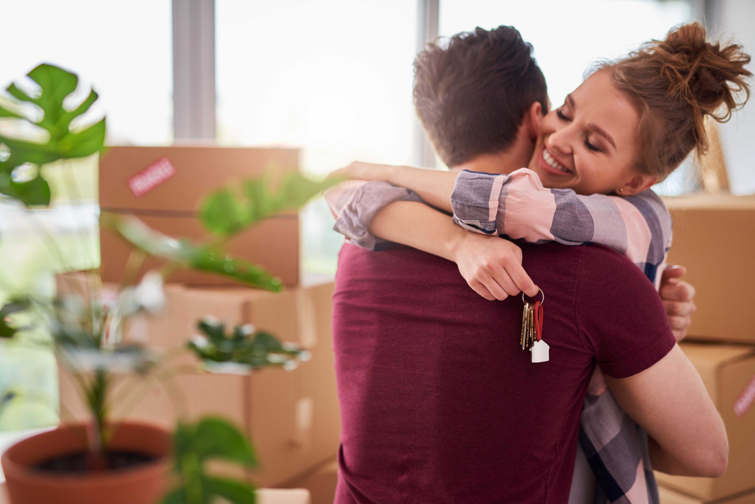 Homeowners with keys